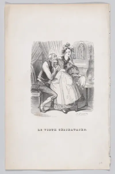 The Old Bachelor, from "The Complete Works of Béranger"