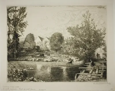 The Old Footbridge, Banks of the Petit Morin
