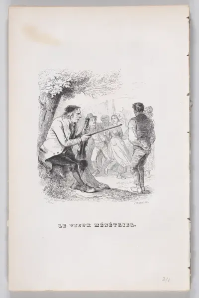 The Old Minstrel, from "The Complete Works of Béranger"