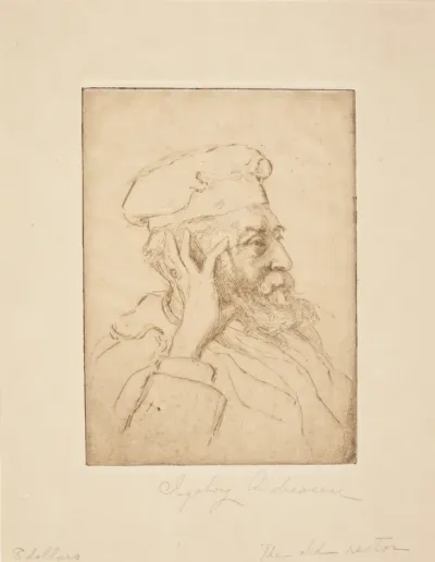 "The old rector" (portræt af Sigurd Müller)