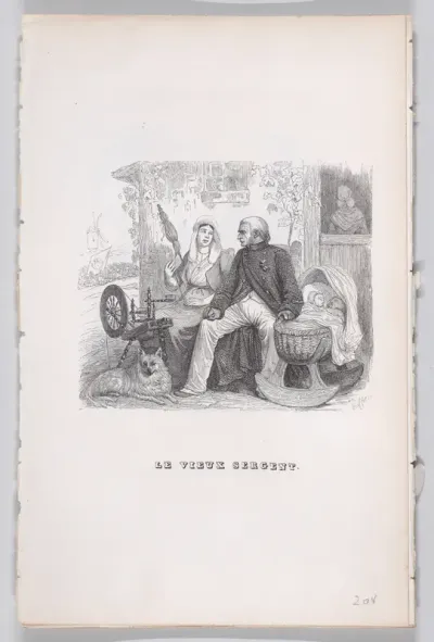 The Old Sergeant, from "The Complete Works of Béranger"