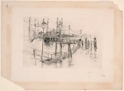 The Old Toll House at Bridgeport (Large Plate)