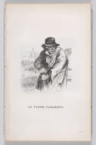 The Old Vagabond, from "The Complete Works of Béranger"
