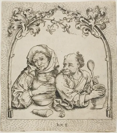 The Old Woman and The Fool in a Window