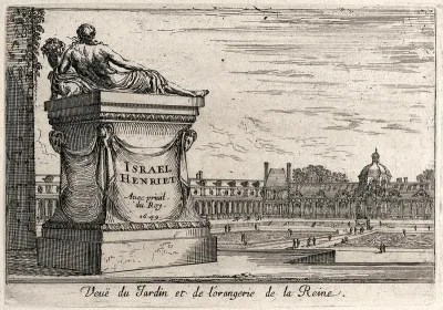 The orangery and the gardens of the queen at Fontainebleau