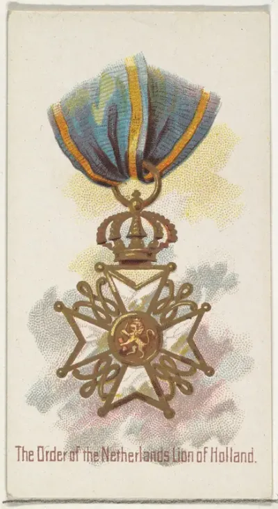 The Order of the Netherlands Lion of Holland, from the World's Decorations series (N30) for Allen & Ginter Cigarettes
