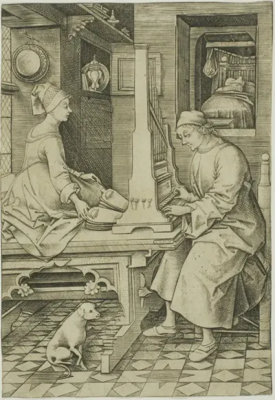 The Organ Player and His Wife