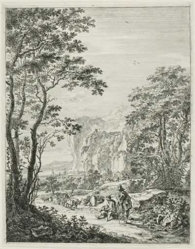 The Ox-Cart, from Upright Italian Landscapes