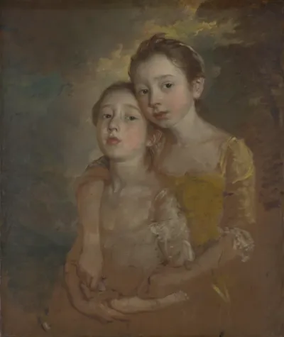 The Painter's Daughters with a Cat