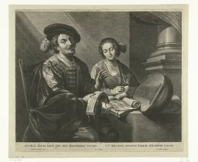 The Painter Theodoor Rombouts and his Wife with Sheet Music and a Lute