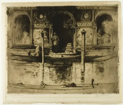 The Palace Doorway, plate 22 from the North Italian Set