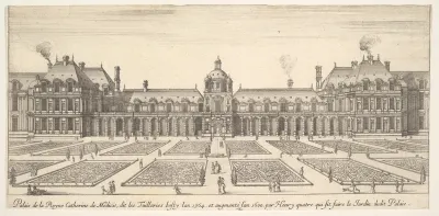The palace of Catherine de Medici, called the Tuilleries, from "Various views of remarkable places in Italy and France" (Diverses vues d'endroits remarquables d'Italie et de France)
