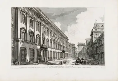 The Palazzo Odescalchi in Rome, from the series Vedute di Roma