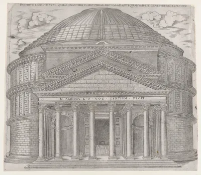 The Pantheon, from "Speculum Romanae Magnificentiae"
