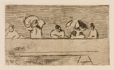 The Parapet of the Bridge, plate 5 from Le Fleuve