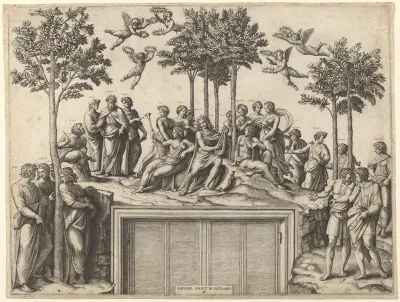 The Parnassus, copy after Raphael