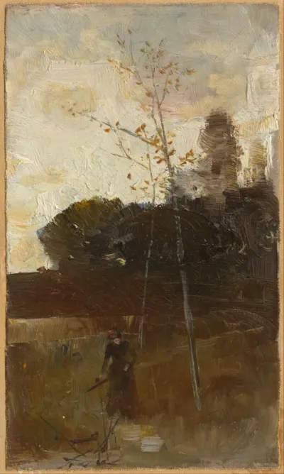 The path from the woods
