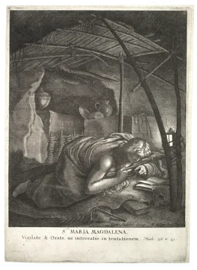 The Penitent Magdalen (after Sadeler, State 2)