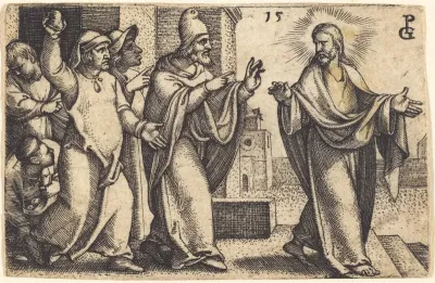 The Pharisees Wish to Stone Christ