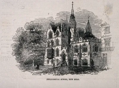 The Philological School, St Marylebone, London: seen from the New Road