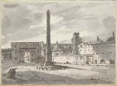 The Piazza del Popolo