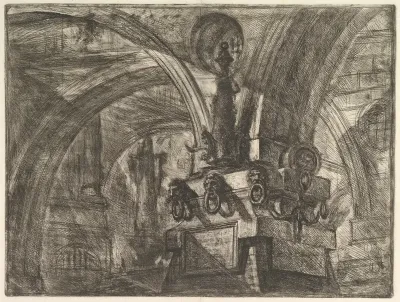 The Pier with a Lamp, from "Carceri d'invenzione" (Imaginary Prisons)