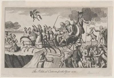 The Political Cartoon, for the Year 1775