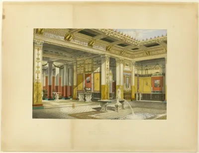 The Pompeian Court of the Crystal Palace. Digby Wyatt, Esq., Architect
