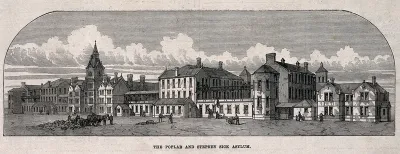 The Poplar and Stepney Sick Asylum, Bromley-by-Bow: the street facade