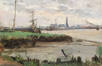 The port of Antwerp.