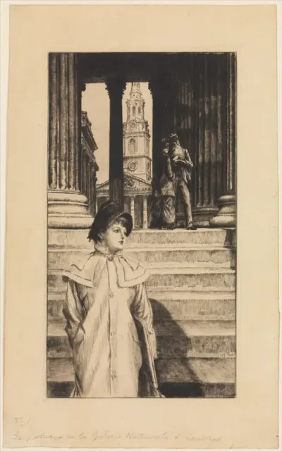 The Portico of the National Gallery, London