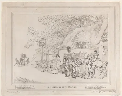The Post Horse, of Hack (from The Life of a Racehorse, or The High-Mettled Racer)