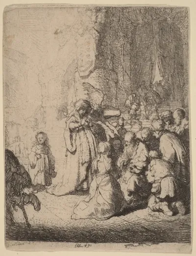 The Presentation in the Temple with the Angel: Small Plate