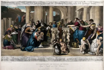 The presentation of Jesus to the priest of the Temple