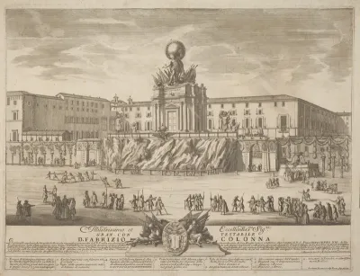 The Prima Macchina for the Chinea of 1722: The Temple of Janus