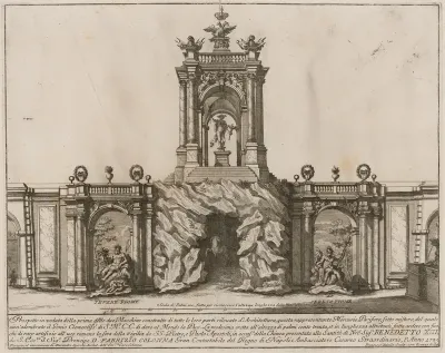 The Prima Macchina for the Chinea of 1725: Mercury Bringer of Peace with the Tiber and the Danube
