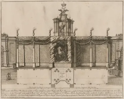 The Prima Macchina for the Chinea of 1727: The Temple of Imperial Glory