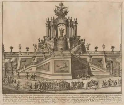The Prima Macchina for the Chinea of 1728: The Temple of "Hilaritas Publica"