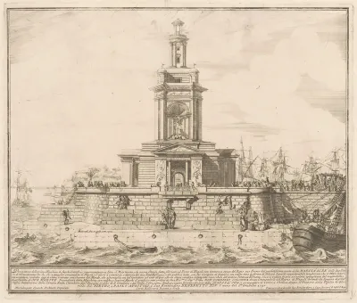 The Prima Macchina for the Chinea of 1750: The New Pier of Naples
