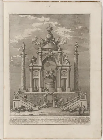 The Prima Macchina for the Chinea of 1751: Triumphal Arch for Roger I of Sicily