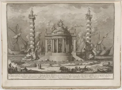 The Prima Macchina for the Chinea of 1760: The Temple of Neptune