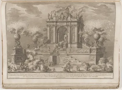 The Prima Macchina for the Chinea of 1767: A Triumphal Arch with the Farnese Hercules