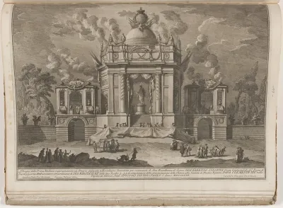 The Prima Macchina for the Chinea of 1771: The Temple of Asclepius
