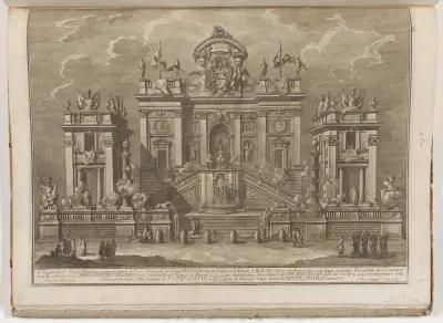 The Prima Macchina for the Chinea of 1775: The Capitol Adorned to Celebrate the Arts