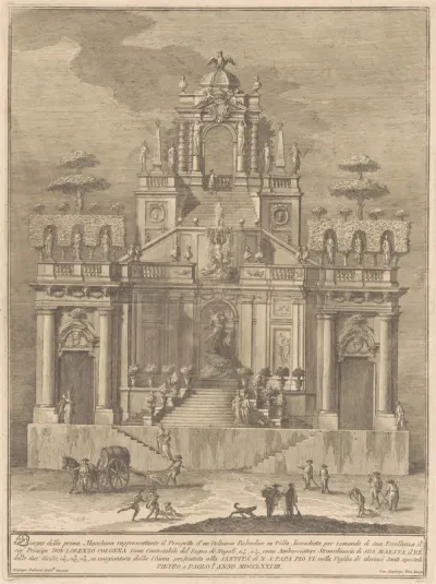 The Prima Macchina for the Chinea of 1778: A Countryside Belevedere with Hercules and Antaeus