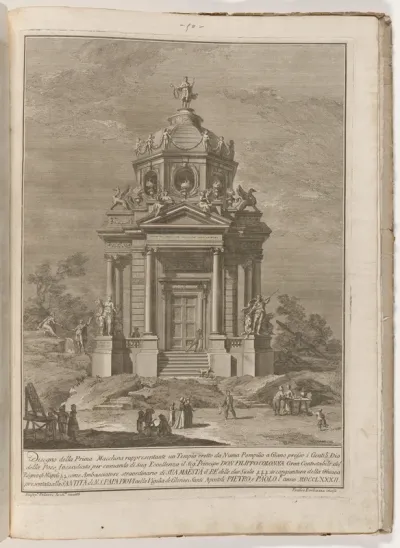 The Prima Macchina for the Chinea of 1782: The Temple of Janus Built by Numa Pompilius