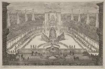 The Prince of Tuscany, His Horse Troops and Carriages around Mount Atlas