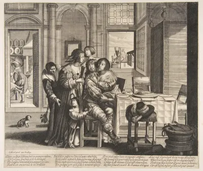 The Prodigal Son in a House of Ill Repute, plate 2 from "The Prodigal Son" (L'Histoire de l'Enfant Prodigue)