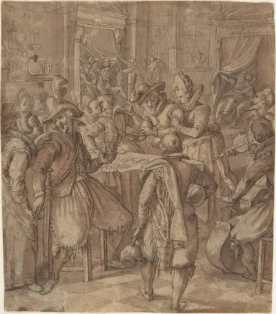 The Prodigal Son Squanders his Fortune with Prostitutes