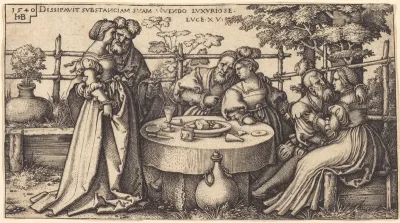 The Prodigal Son Wasting His Fortune